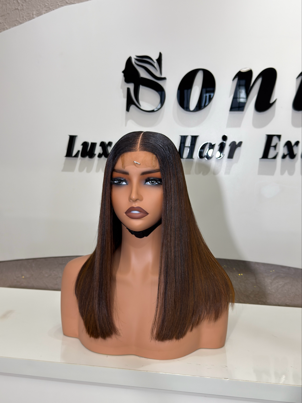 16” | Nelo Bob | Chestnut Brown Ombré | Raw