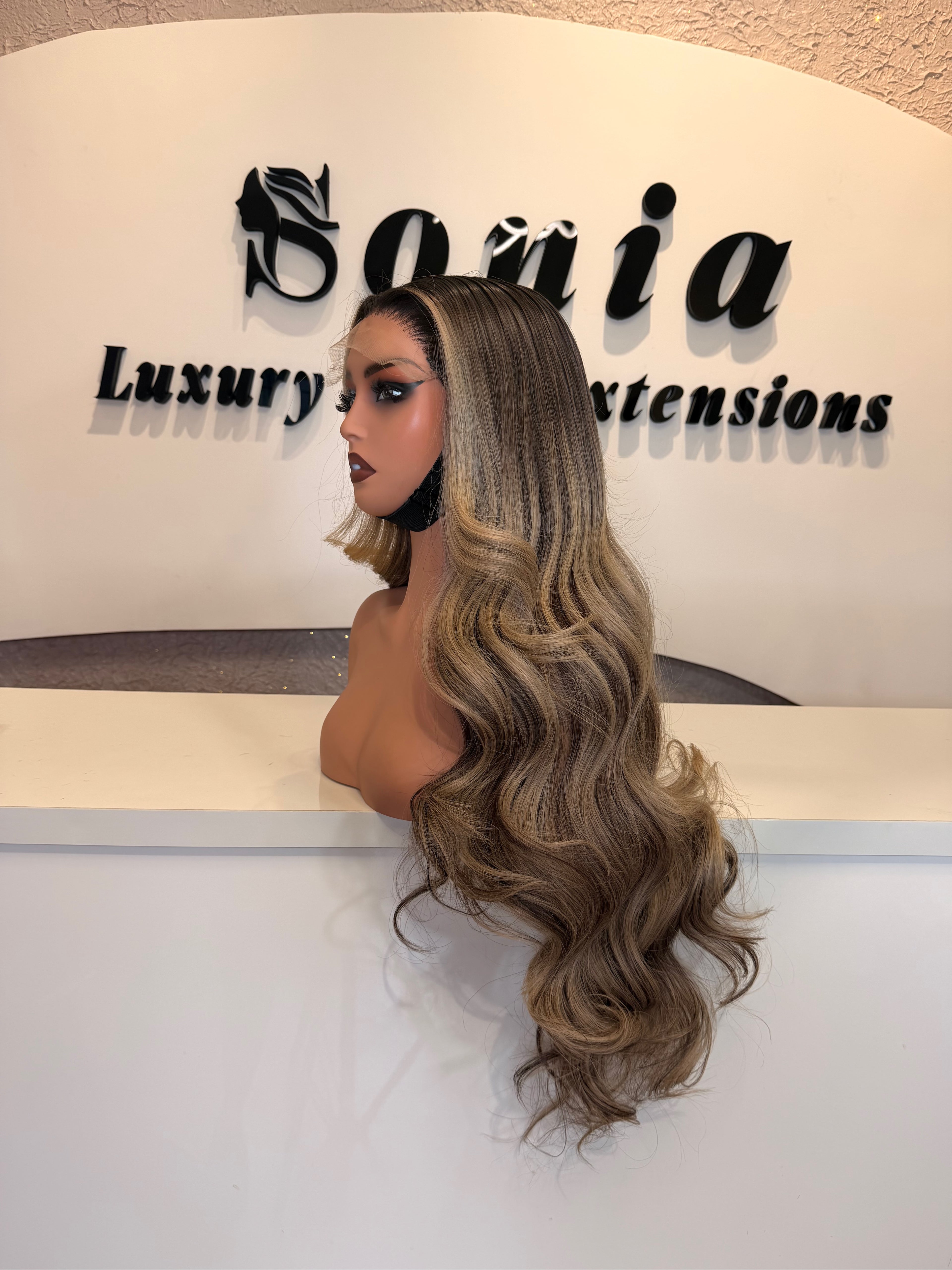 28” Sommy Waves | Warm Blonde & Brown | Raw