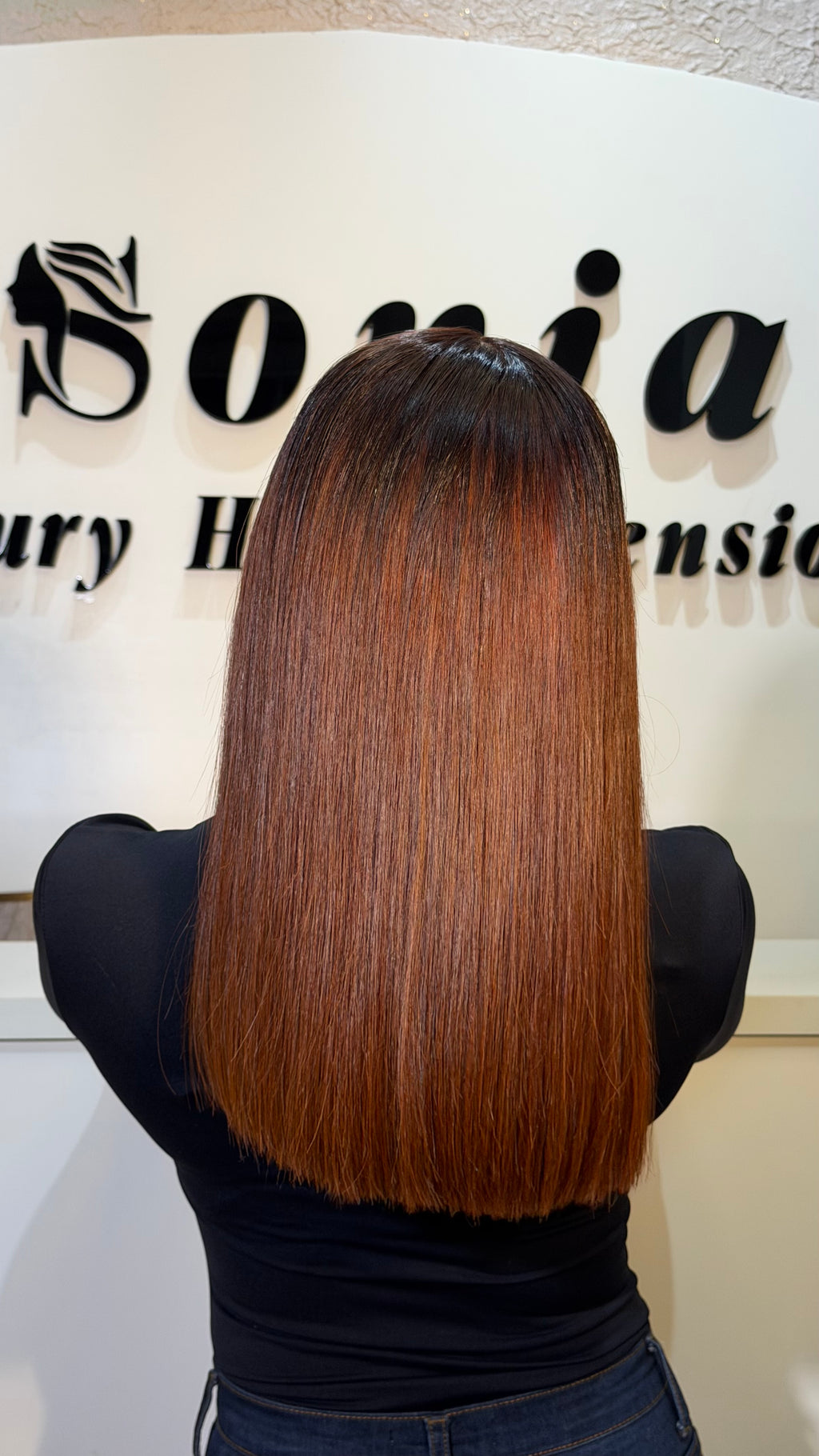 16” | Nelo Long Bob | Burnt Orange | Raw